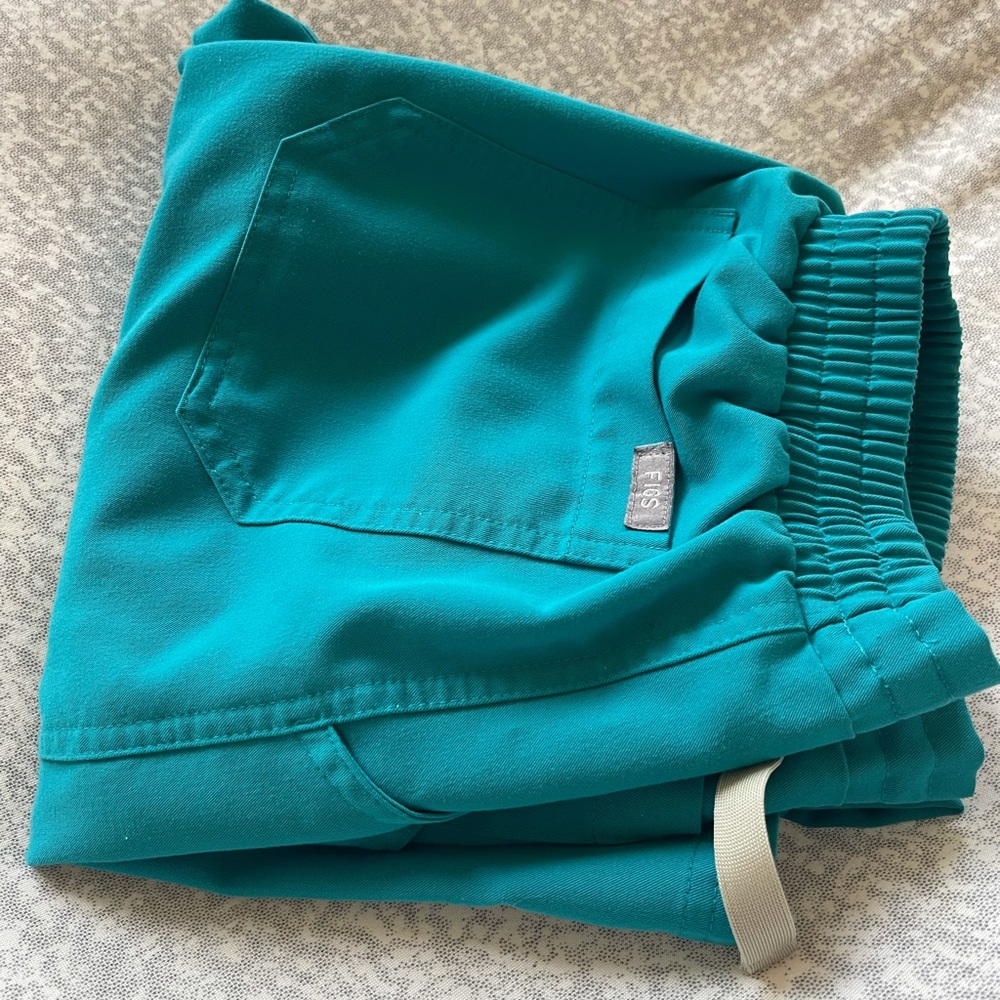 XXS (size 0) TEAL Figs SCRUB pants